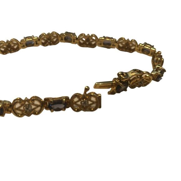 QVC 925 CI Gold Plated Sterling Silver Bracelet - Picture 6 of 11